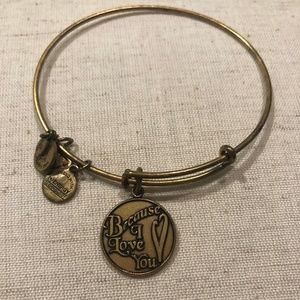 "Because I love you" Charm Bracelet- Gold